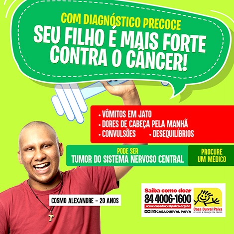 Casa Durval Paiva alerta sobre tumores do sistema nervoso central