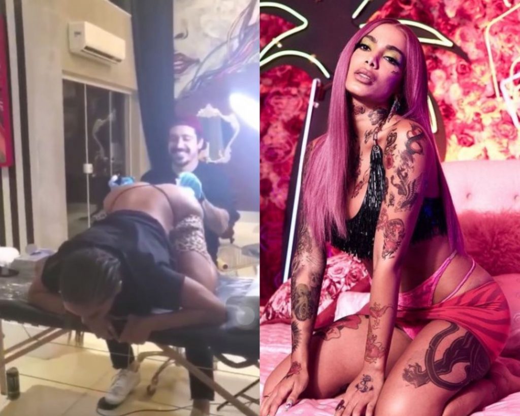 Anitta revela frase de tatuagem no ânus após vídeo vazar na web; veja