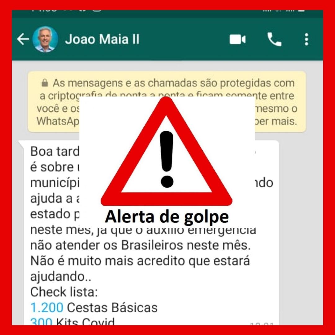 Deputado do RN alerta para golpe no WhatsApp usando seu nome