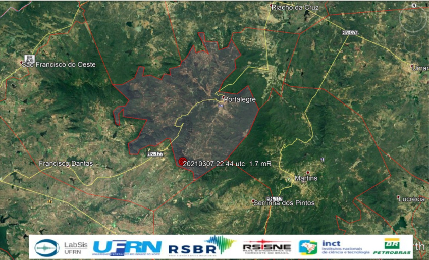 Laboratório registra terremotos em três cidades do RN neste domingo