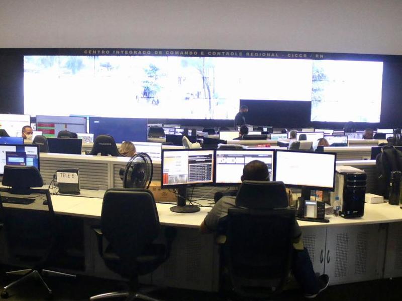 Governo do RN instala 180 pontos de videomonitoramento do CIOSP na Grande Natal