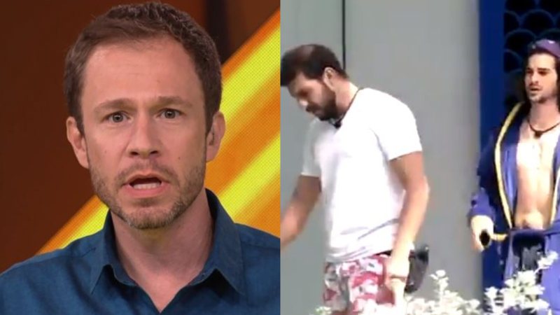 Tiago Leifert quebra protocolo e dá bronca ao vivo em Caio e Fiuk