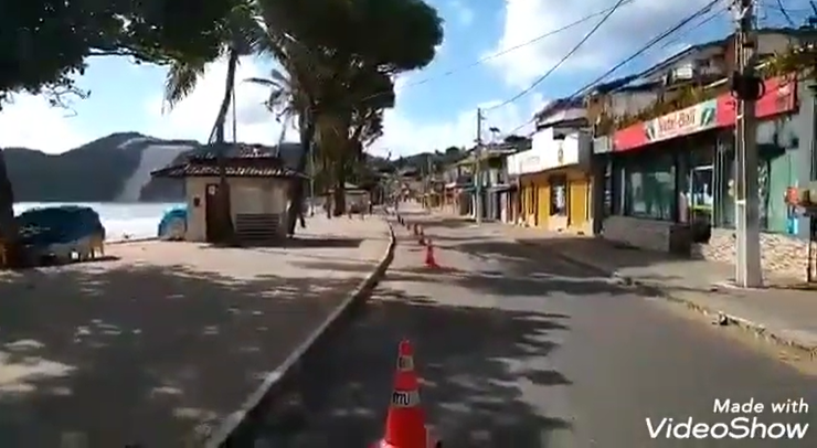 VÍDEO: Praias de Natal ficam vazias no primeiro dia de novo isolamento no RN