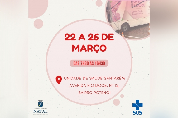 Mutirão de mamografia da Prefeitura de Natal será no bairro Potengi nesta semana