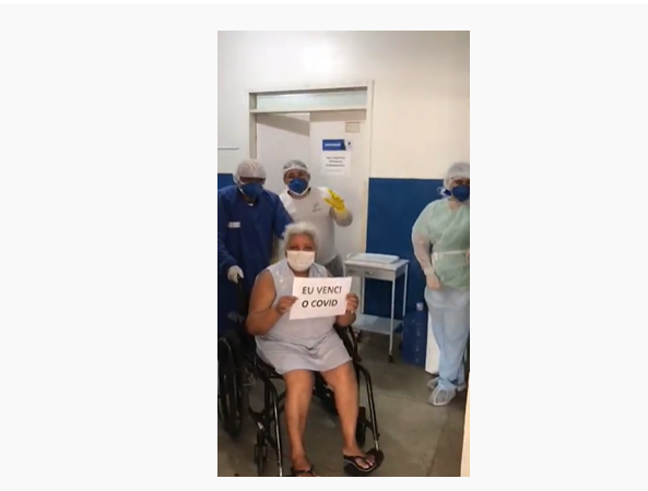 Pacientes vencem covid e recebem alta do hospital de Extremoz