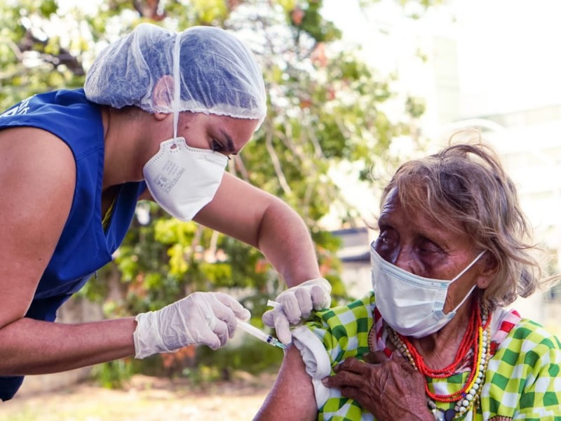 Sesap vacina indígenas refugiados da Venezuela em Natal