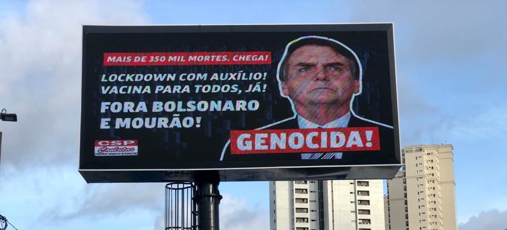 Deputado aciona órgãos federais para denunciar outdoor contra Bolsonaro em Natal