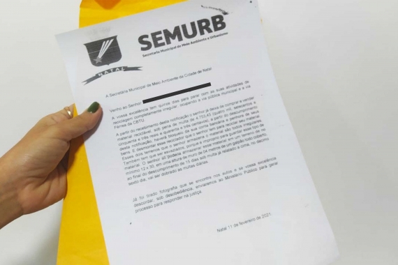 Semurb alerta sobre pessoas se passando por fiscais ambientais e cobrando multas