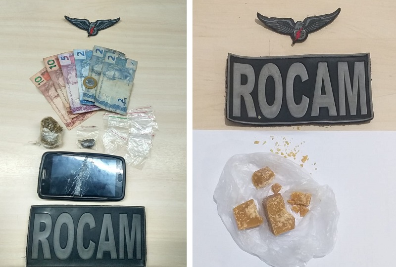 ROCAM captura foragidos e apreende drogas em vários bairros de Natal