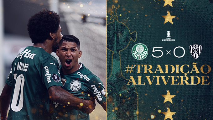 Palmeiras mantém 100% de aproveitamento na Libertadores