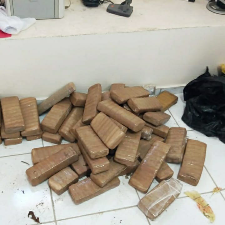 PM prende motorista de aplicativo que transportava 60 quilos de maconha