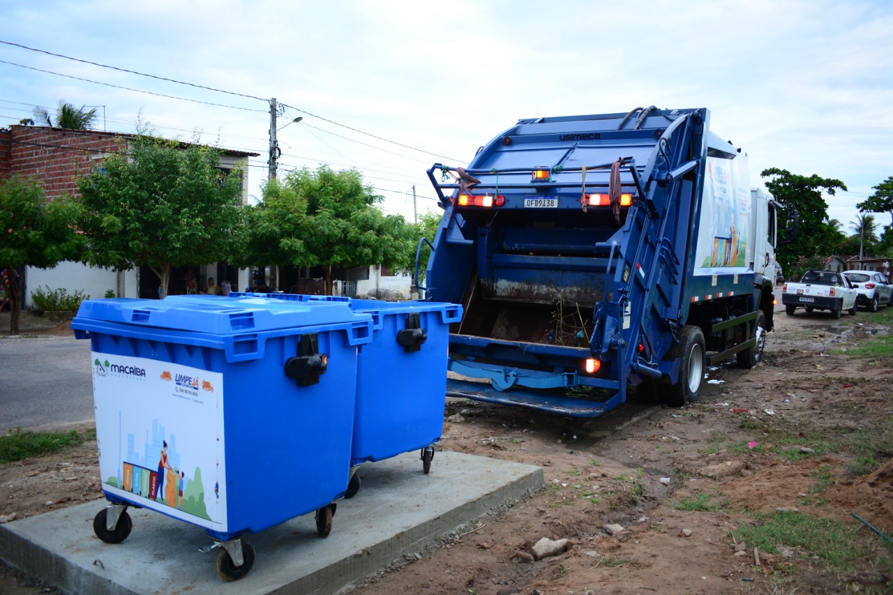 Coleta de lixo é modernizada em Macaíba com instalação de containers