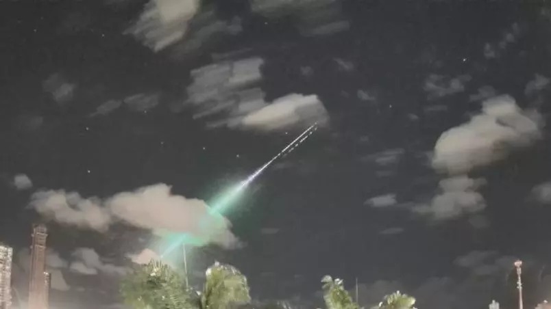 Meteoro esverdeado é visto no RN e em outro estados do Nordeste