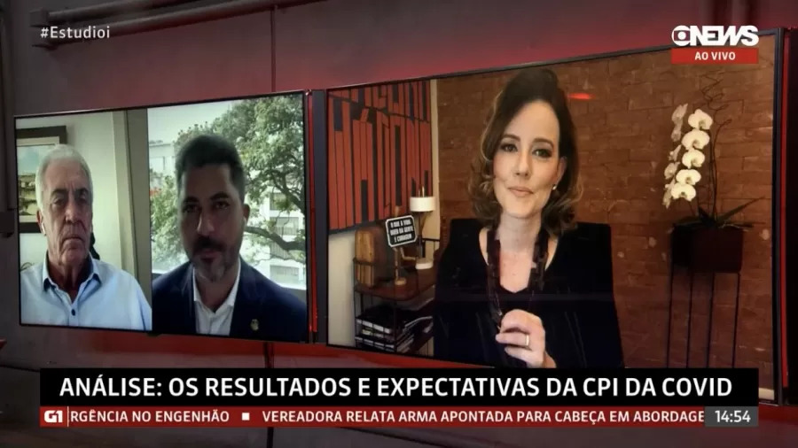 Jornalista rebate senador ao vivo na GloboNews: 'Vai me deixar concluir?'