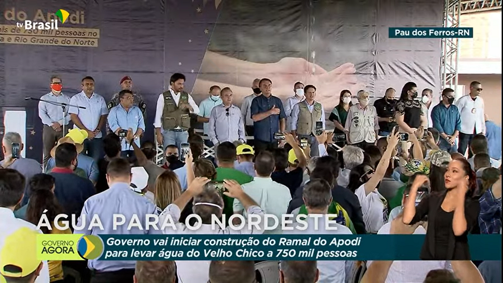 (AO VIVO) Bolsonaro assina Ordem de Serviço do Ramal do Apodi e do Projeto Executivo da barragem Poço de Varas