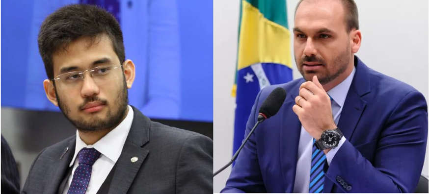 Deputado detona Eduardo Bolsonaro após ser chamado de ‘camisinha de comunista’