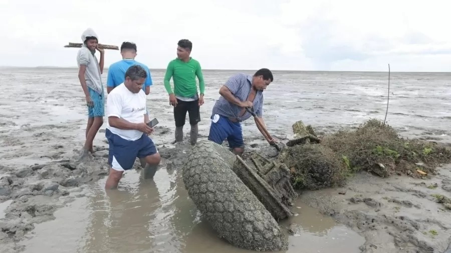 Avião da 2ª Guerra que viria para Natal e caiu há 78 anos é achado em praia do MA