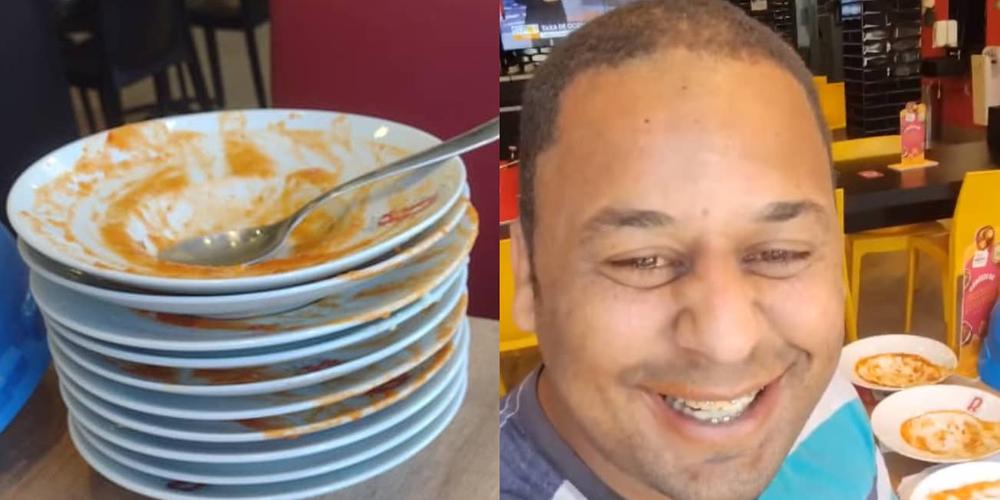 Homem diz que foi expulso de rodízio por comer demais e viraliza