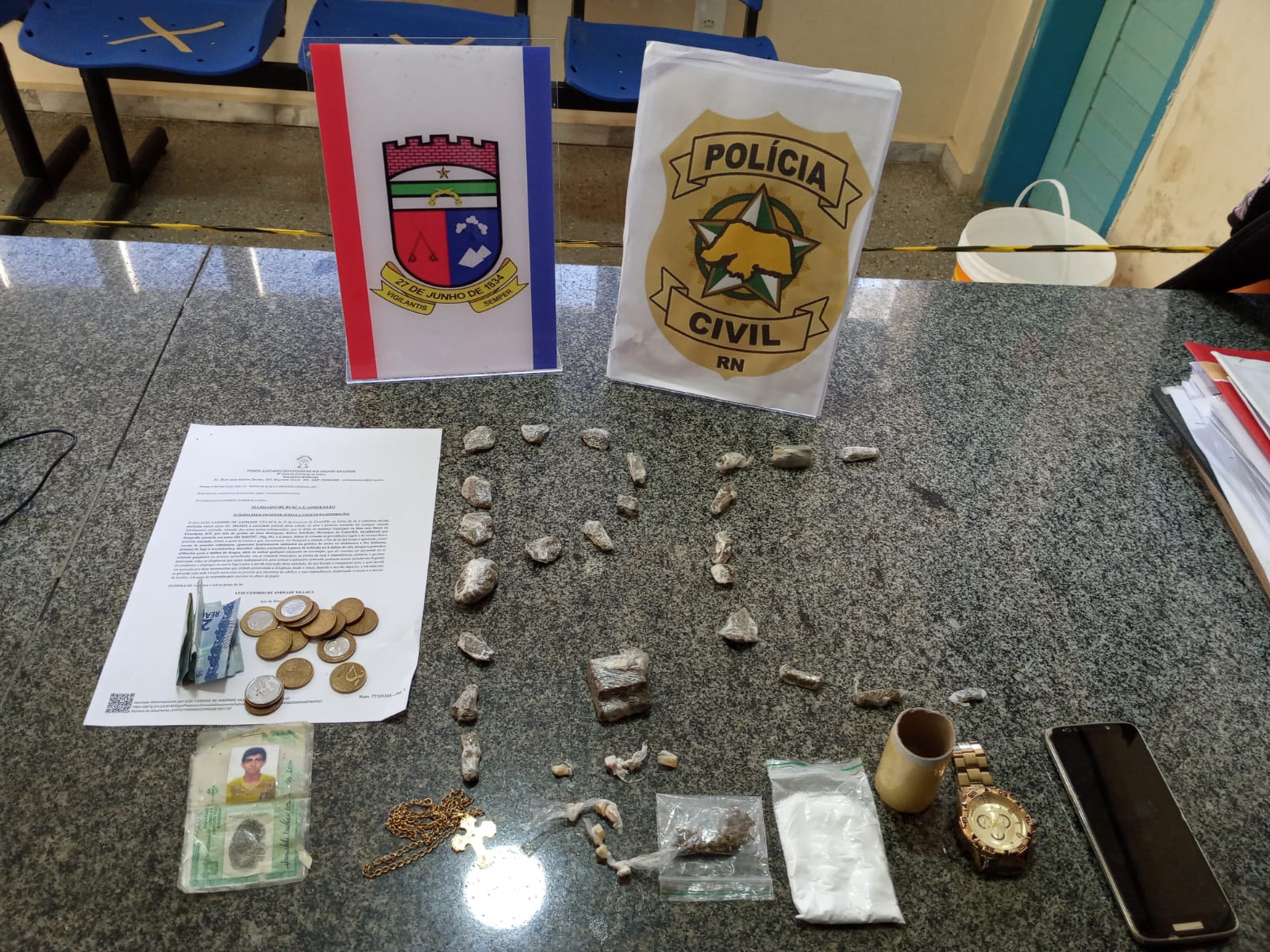 Polícia Civil prende suspeito por tráfico de drogas em Caicó