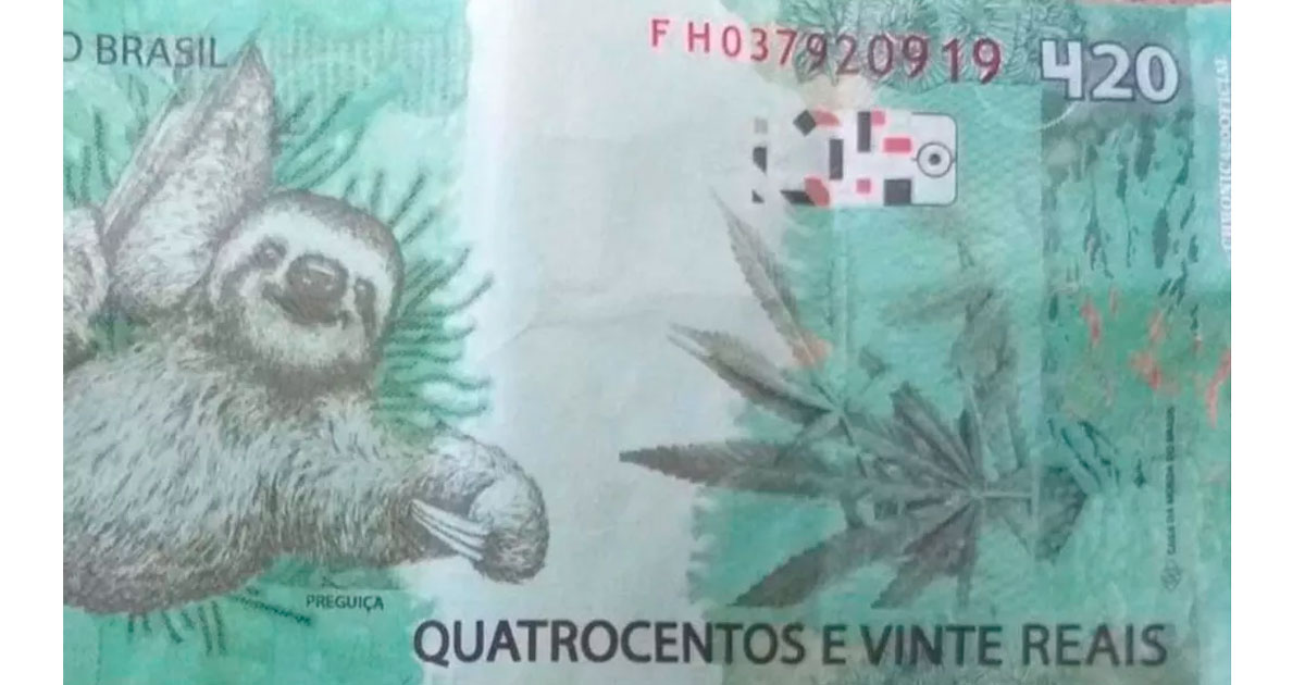 Golpista paga dívida com nota de R$ 420 e ainda recebe troco