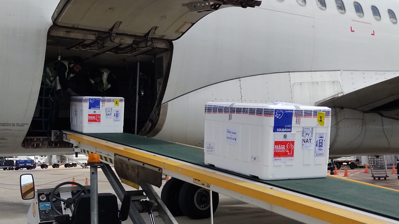 Covid: RN recebe mais um lote de vacina, o quinto em cinco dias;  novo carregamento chegará amanhã