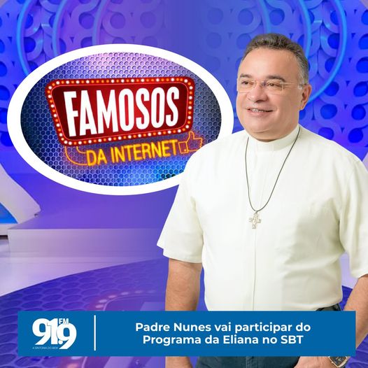 Padre Nunes vai participar do quadro "Famosos da Internet" com Eliana, no SBT