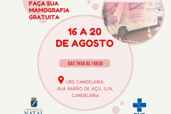 Mutirão de mamografias será realizado em UBS de Natal