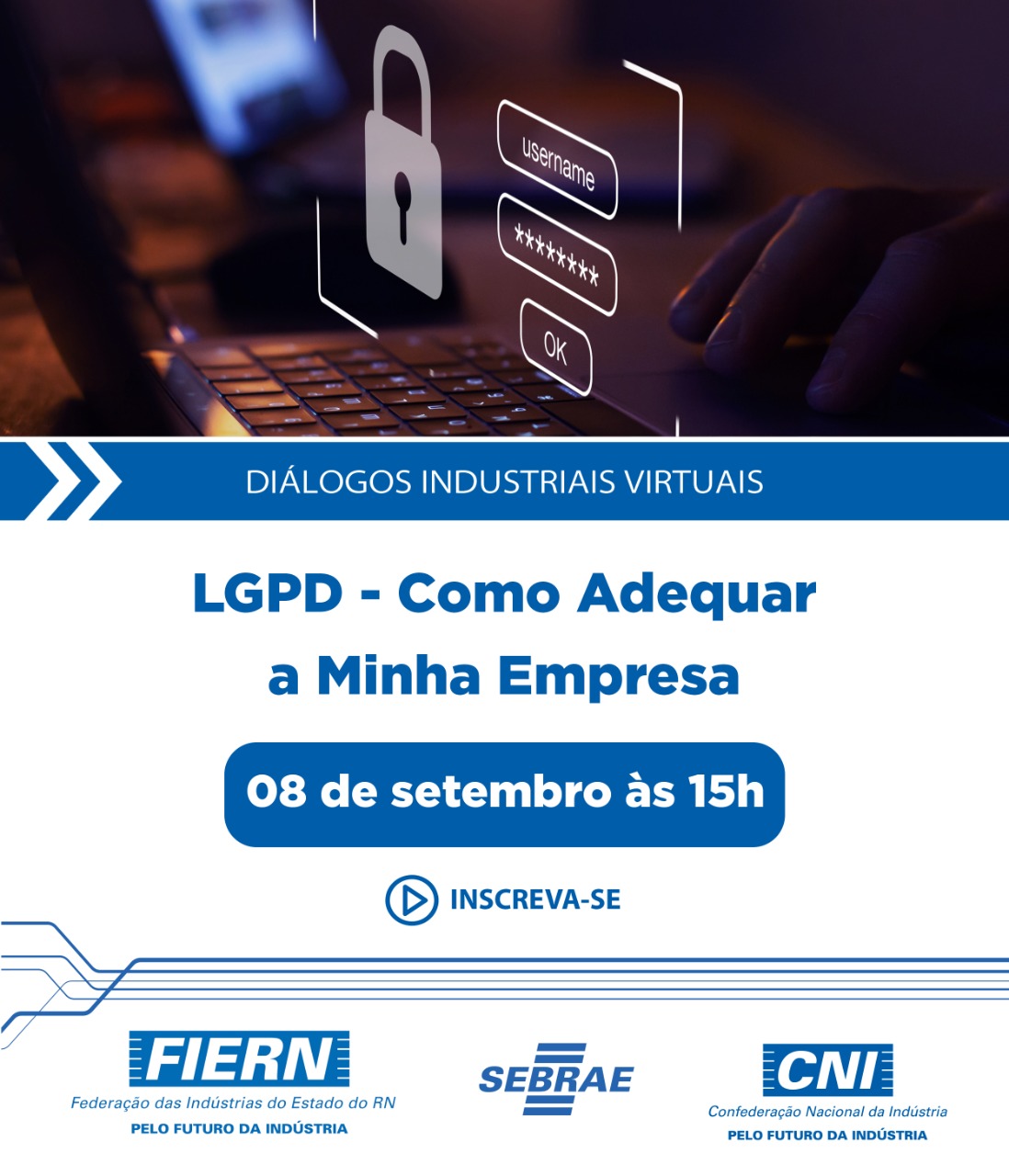 Adequações de empresas à LGPD é tema do Diálogo Industrial Virtual