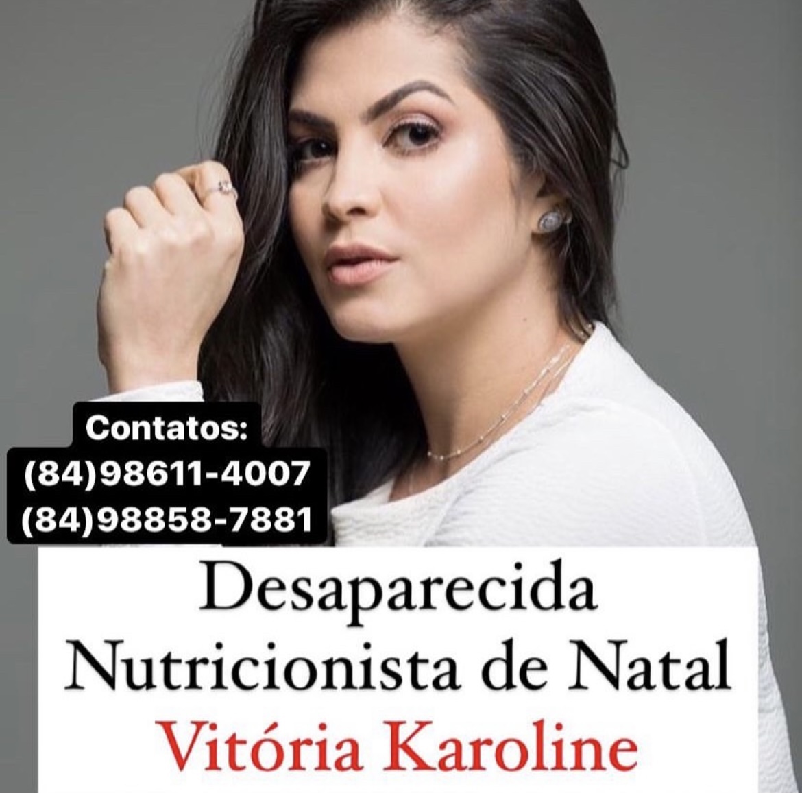 Nutricionista de Natal está desaparecida; família pede ajuda