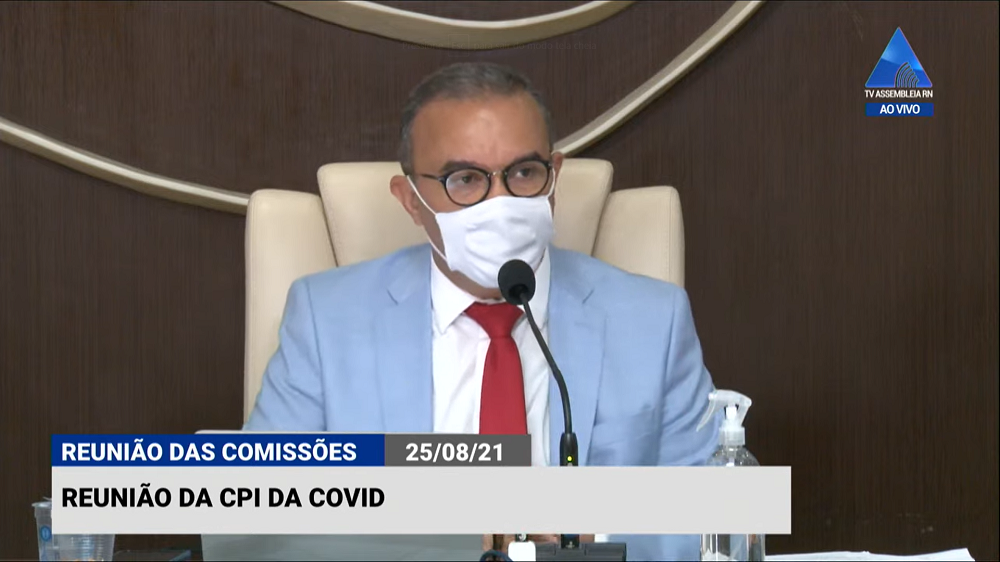 Assista ao vivo aos depoimentos desta quarta na CPI da Covid do RN
