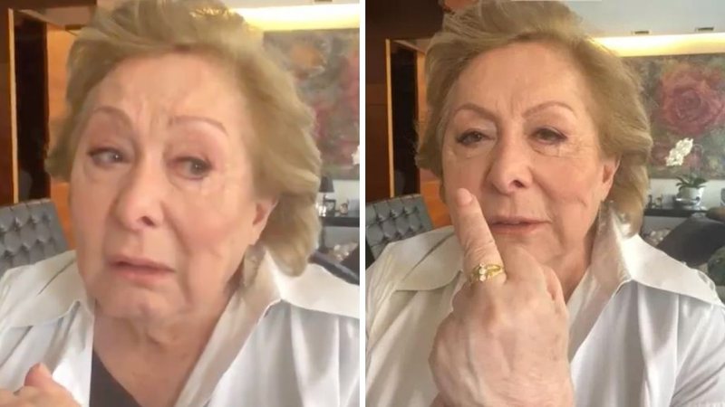 Emocionada, Aracy Balabanian mostra dedo do meio para Patrícia Poeta ao vivo na Globo
