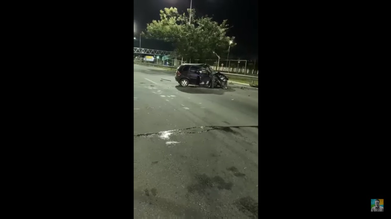 [VIDEO] Homem invade BR na contramão e bate de frente na Grande Natal