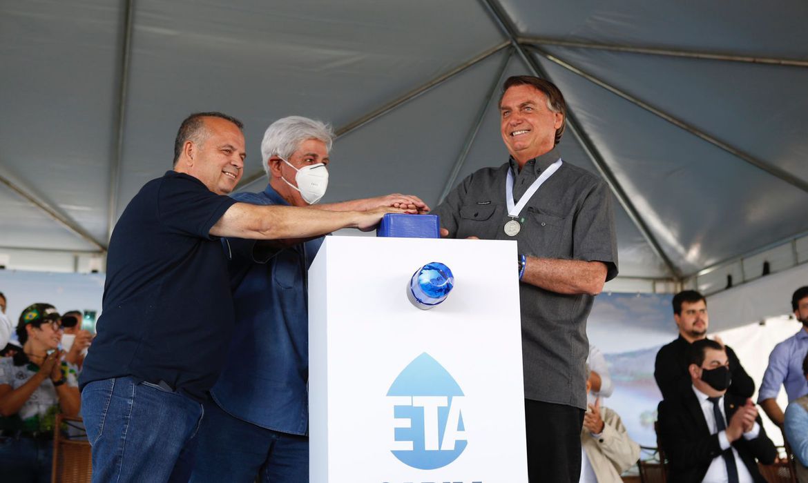 Bolsonaro e Rogério Marinho inauguram obra de mais de R$ 330 milhões