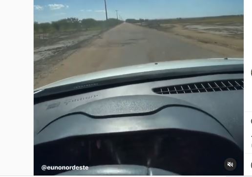 VÍDEO: Influenciadora que desbrava o Nordeste mostra situação precária de estrada do RN