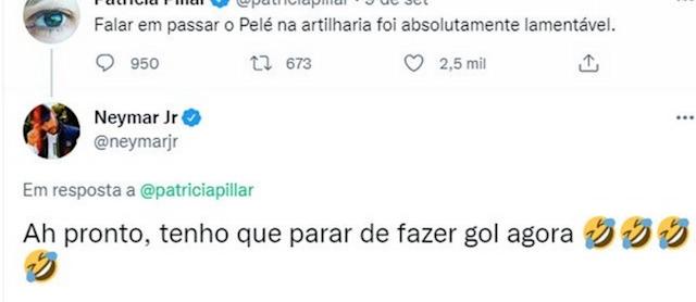 Neymar e atriz da Globo trocam ‘farpas’ nas redes sociais