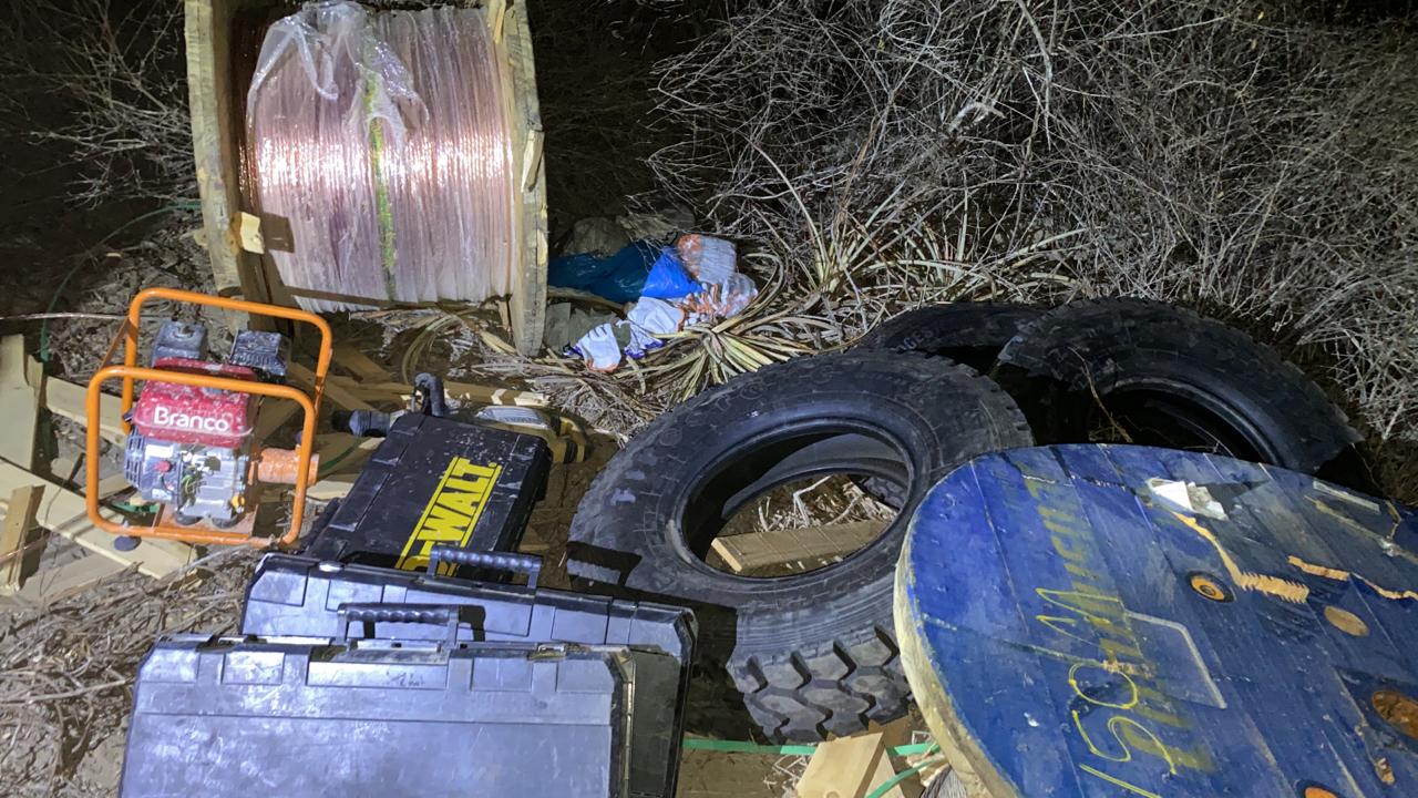 Operação integrada recupera material roubado de parque eólico no interior do RN