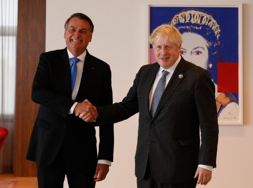 VÍDEO: Bolsonaro e ministros participam de reunião com Boris Johnson