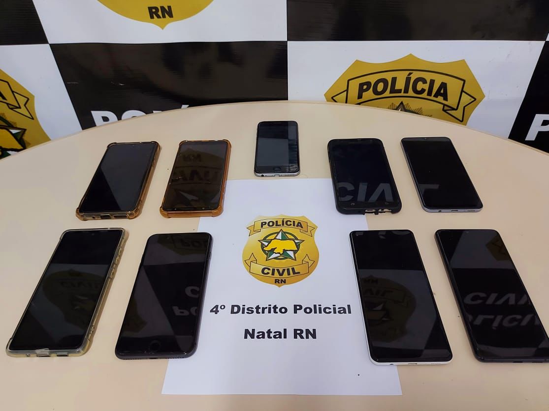 Polícia Civil recupera nove aparelhos celulares em Natal