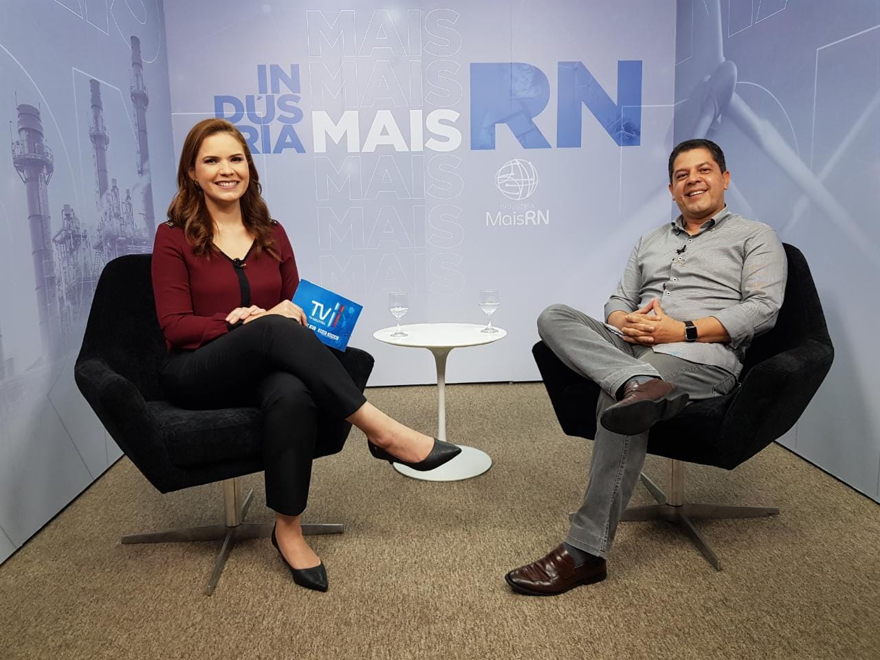 Programa Indústria Mais RN, produzido pela TV Indústria da FIERN, entrevista Djalma Cunha Jr