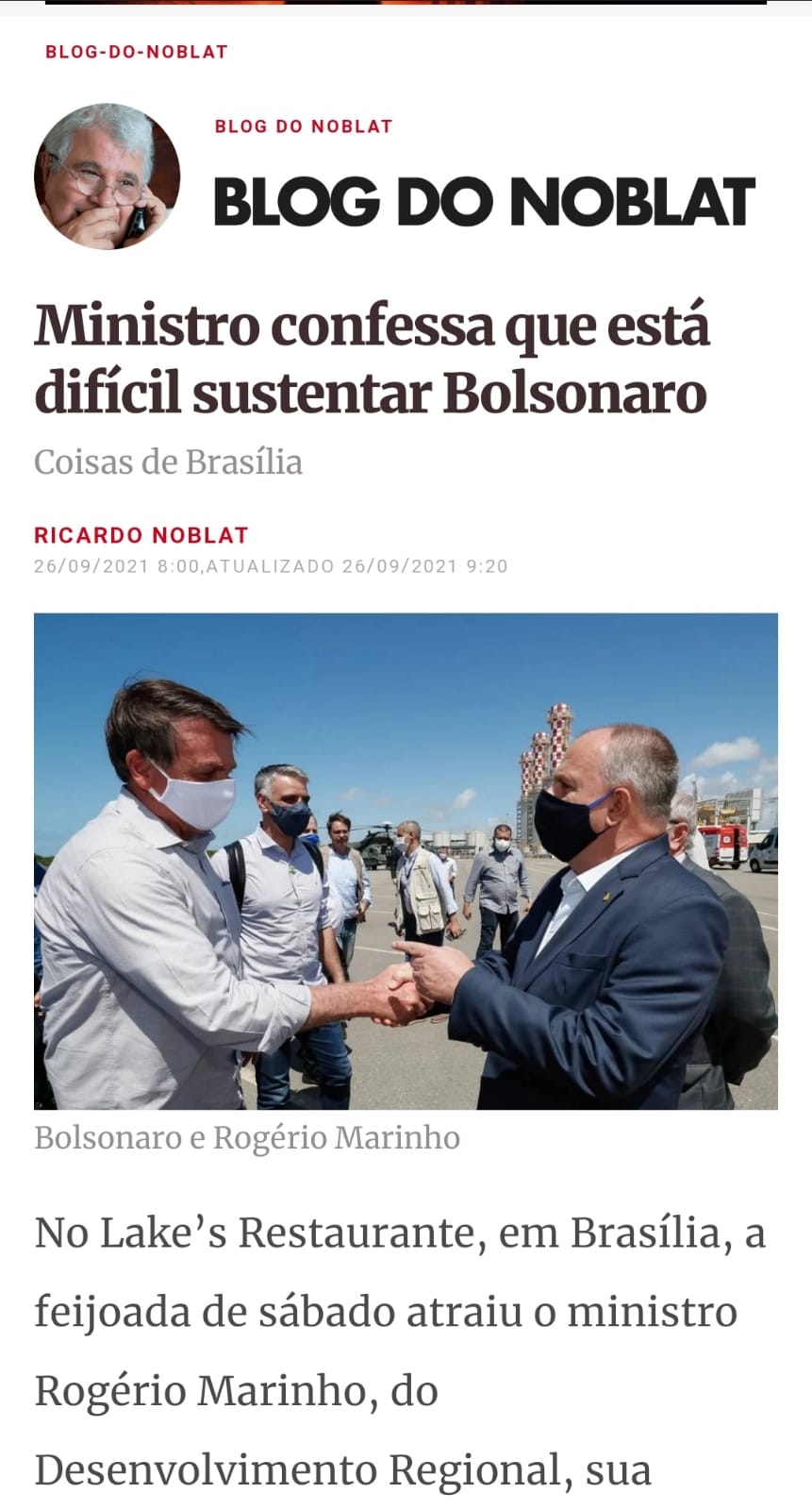 Fake news contra Rogério Marinho publicou foto de governador como se fosse o ministro