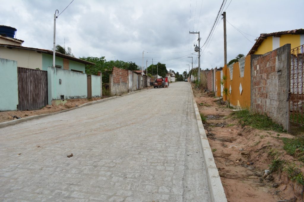 Macaíba: Obras de pavimentação avançam no bairro Ferreiro Torto
