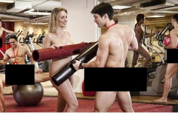 Academia que permite malhar pelado chega ao Brasil