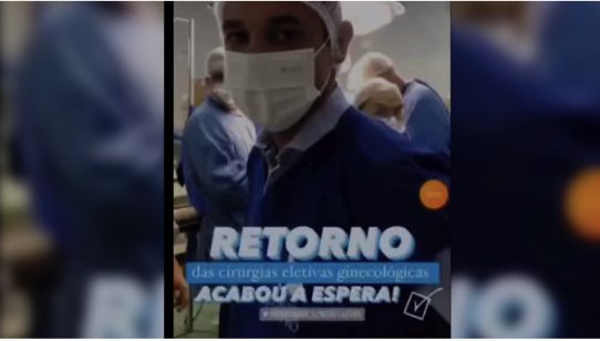 Vídeo de prefeito do RN em sala de cirurgia ginecológica ganha repercussão na mídia nacional