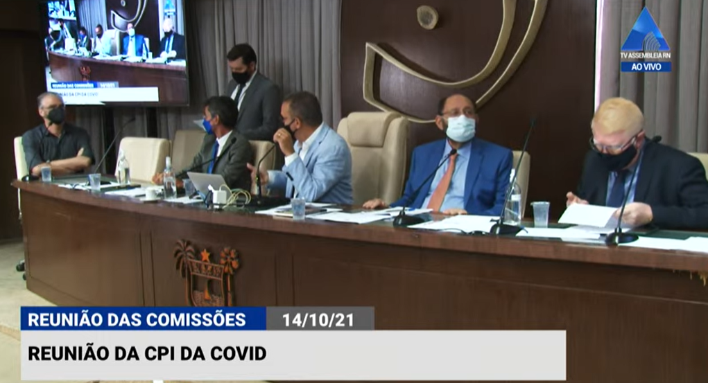 Confira ao vivo os depoimentos desta quinta na CPI da Covid do RN