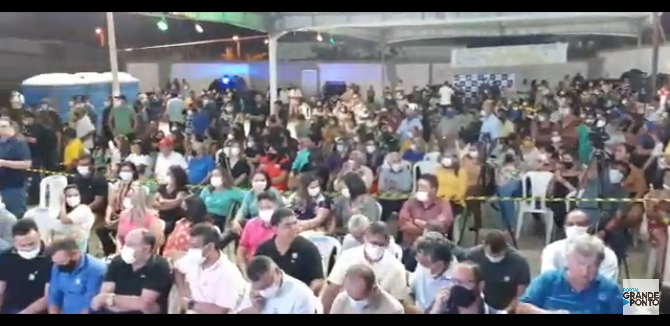 Vídeo mostra multidão em São Tomé para evento com o ministro Rogério Marinho