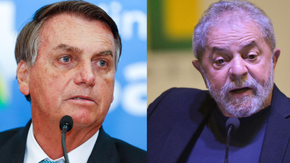 Vantagem de Lula sobre Bolsonaro no 2º turno cai 10 pontos em 2 meses