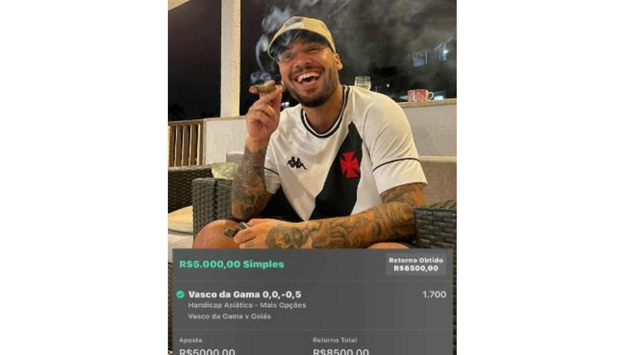Ex-participante de reality perde R$ 20 mil em aposta com derrota do Vasco