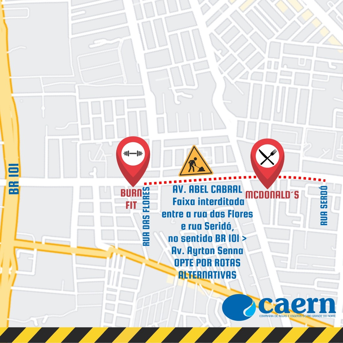 Caern retoma obras da Avenida Abel Cabral nesta sexta-feira