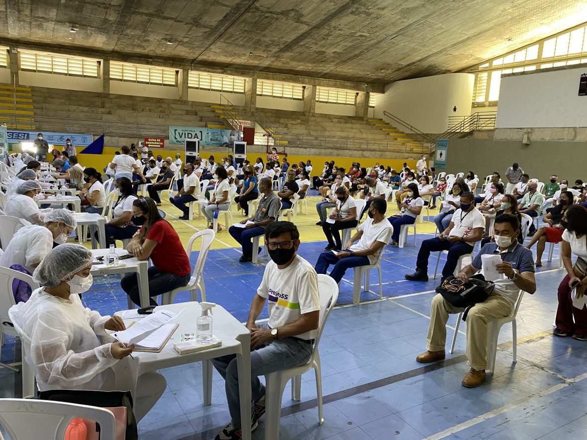 AÇÃO PELA VIDA: Com 350 mil doses aplicadas, postos de vacinação do SESI serão desativados, em Natal, na terça-feira