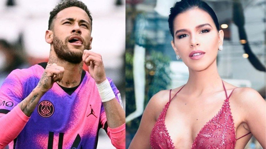 Neymar é visto aos beijos com atriz brasileira em festa